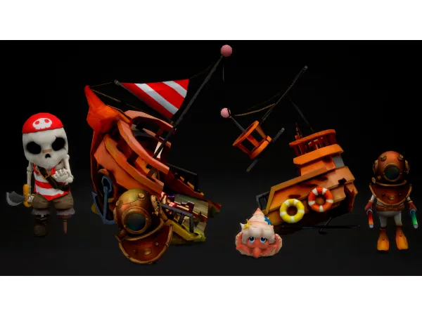 Mix Sea of Pirate - The Sims 4 Custom Content