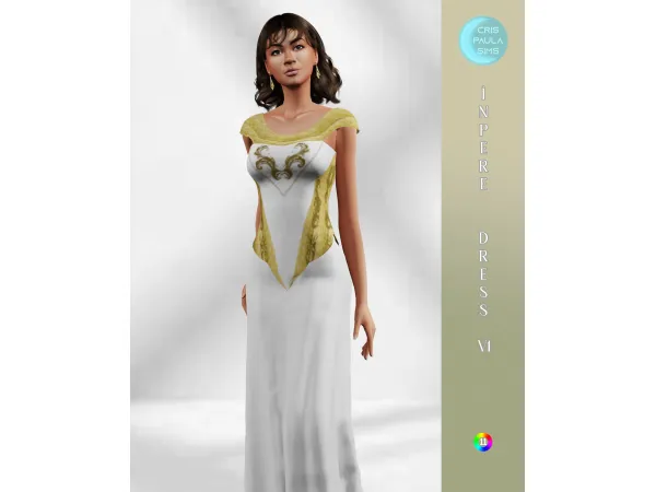 Alpha IMPERE DRESS V1 - The Sims 4 Custom Content