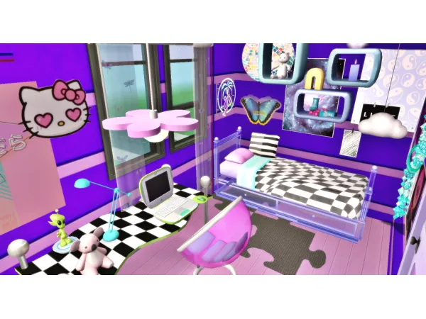 Color Trip Walls and Brain Melting WallsFridgesBeddings - The Sims 2 Custom Content