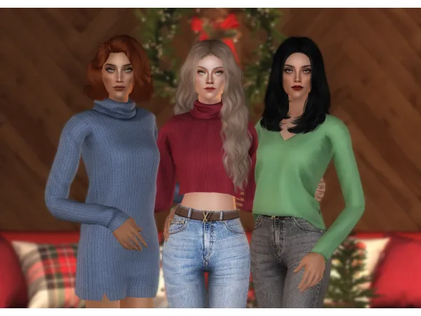 Three 4t2 Sifixs Sweaters - The Sims 2 Custom Content
