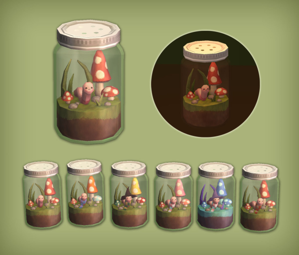 GloWorm Social Jar for The Si by simsfinds - The Sims 2 Custom Content