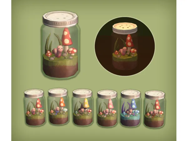 GloWorm Social Jar for The Si - The Sims 2 Custom Content