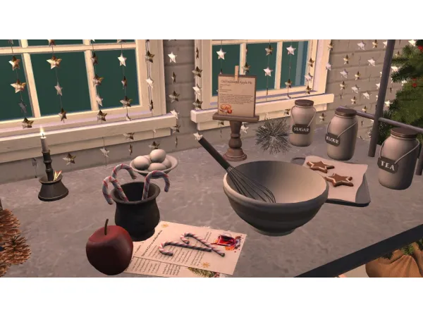 4t2 KHD Chestnut Decor Set - The Sims 2 Custom Content