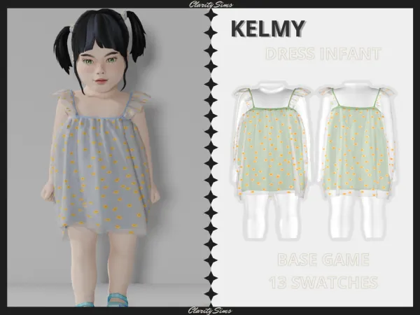Alpha Kelmy Dress Infant - The Sims 4 Custom Content