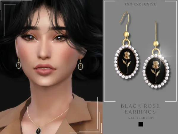 Alpha Black Rose Set - The Sims 4 Custom Content