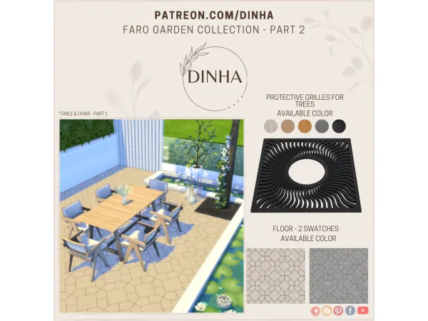 Alpha Faro Garden Collection Part 2 - The Sims 4 Custom Content