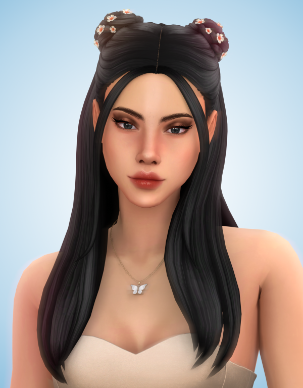 Maxis Match Eloise Hair by simsfinds - The Sims 4 Custom Content