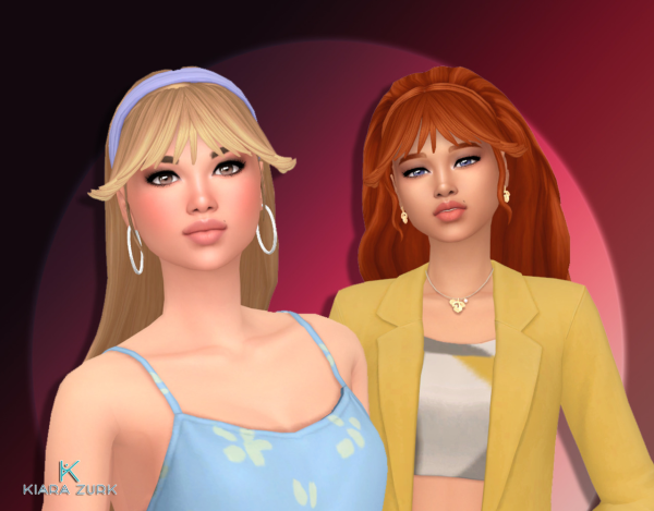 Maxis Match Krystal Bangs by simsfinds - The Sims 4 Custom Content