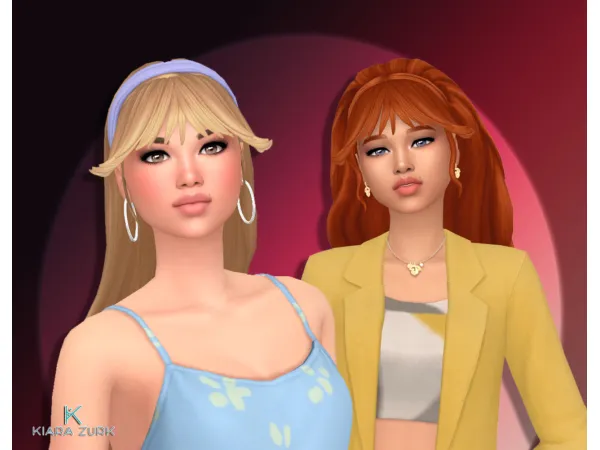 Maxis Match Krystal Bangs - The Sims 4 Custom Content