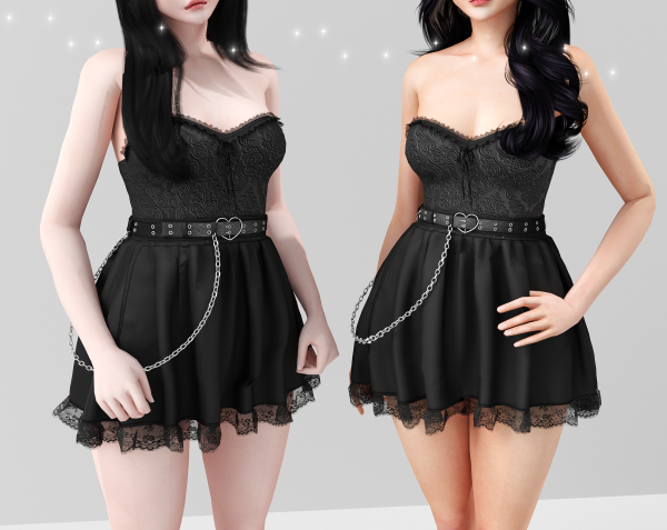 Alpha Egirly girly outfit by babyetears - The Sims 4 Custom Content