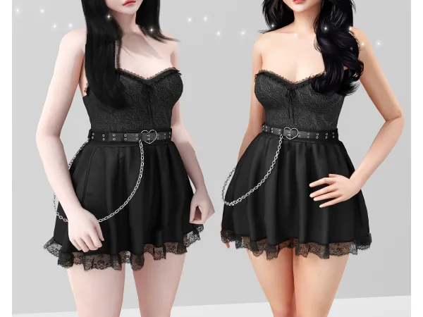 Alpha Egirly girly outfit by babyetears - The Sims 4 Custom Content