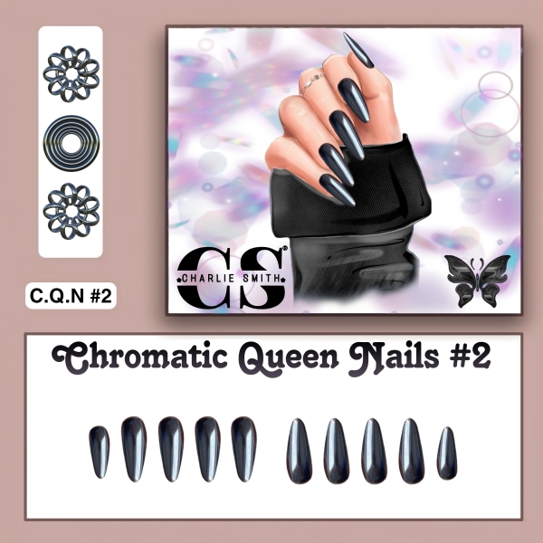 Alpha Chromatic Queen Nails N2 by charliesims4cc - The Sims 4 Custom Content