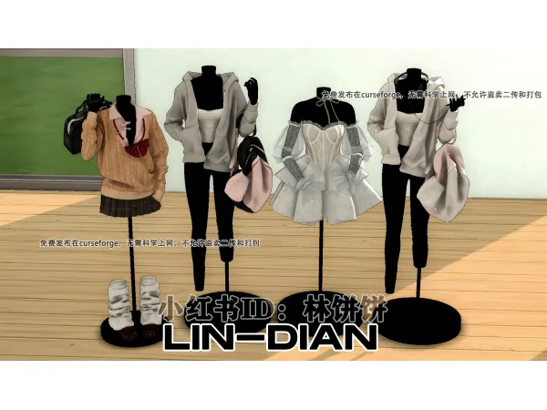 Alpha 111 by lin_dian - The Sims 4 Custom Content