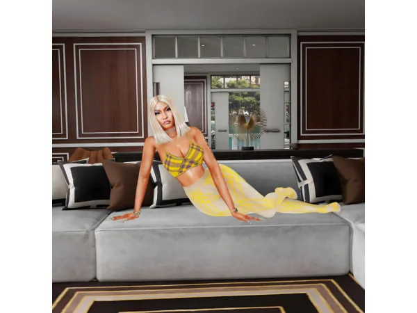Alpha NICKI MINAJ BURBERRY WOOL LOOK by MoonDreams12 - The Sims 4 Custom Content