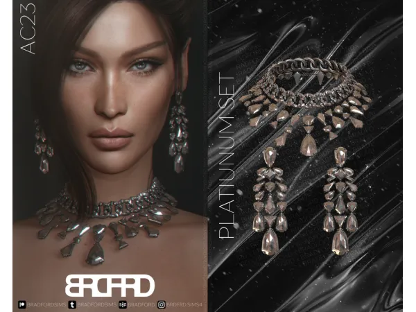 Alpha [AC23 DAY 20] PLATINUM SET GAME EDITION by bradfordsims - The Sims 4 Custom Content