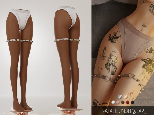 Alpha Natalie underwear - The Sims 4 Custom Content