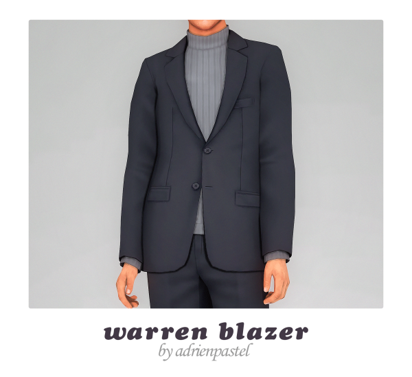 Maxis Match Warren Blazer Trousers by simsfinds - The Sims 4 Custom Content