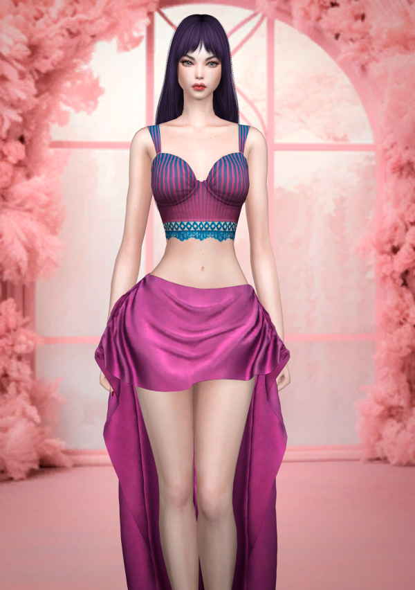 Maxis Match Top lace Retro 17 swatches Jennisims by simsfinds - The Sims 4 Custom Content