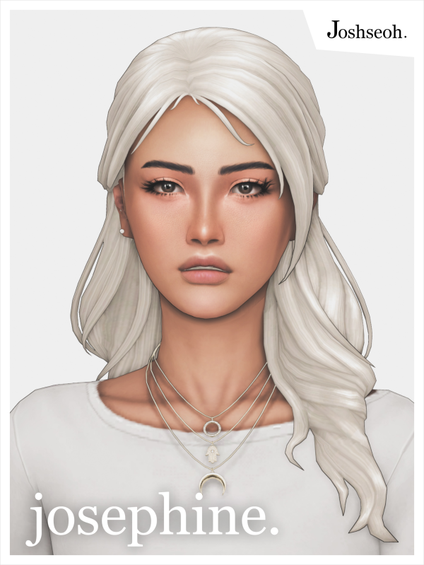 Maxis Match Josephine Hair by simsfinds - The Sims 4 Custom Content
