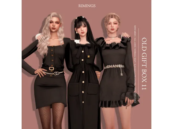 Alpha [RIMINGS] OLD GIFT BOX 11 by RIMINGs - The Sims 4 Custom Content
