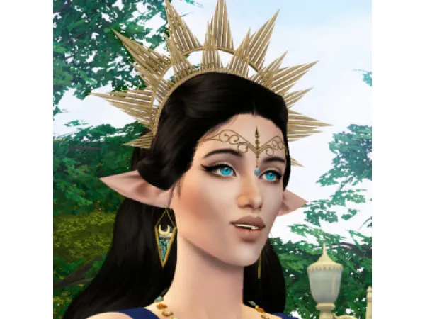 SugarOwl Spiked Halo Crown 4t2 (Arcane Illusions) - The Sims 2 Custom Content