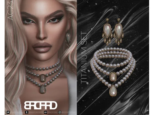 Alpha [AC23 DAY 22] TITANIUM SET GAME EDITION by bradfordsims - The Sims 4 Custom Content