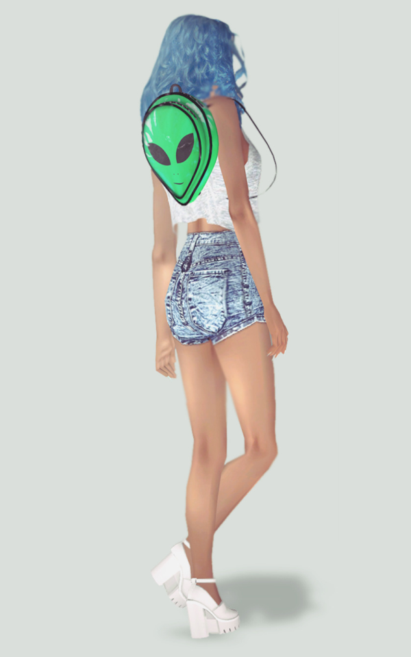 [momo] Og Gansta Alien Backpack by simsfinds - The Sims 2 Custom Content