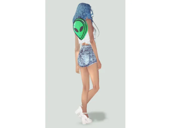 [momo] Og Gansta Alien Backpack - The Sims 2 Custom Content