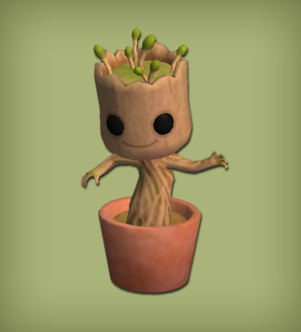 Baby Groot Dancing Bobblehead for by simsfinds - The Sims 2 Custom Content