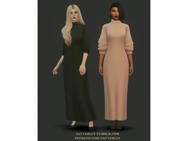 Maxis Match Dress Erin by satterlly - The Sims 4 Custom Content
