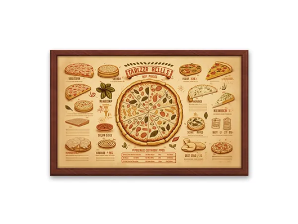 Pizza Menu Board and Posters for - The Sims 2 Custom Content