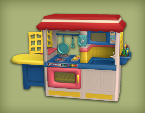 Shoobys Play Kitchen Functional for by simsfinds - The Sims 2 Custom Content