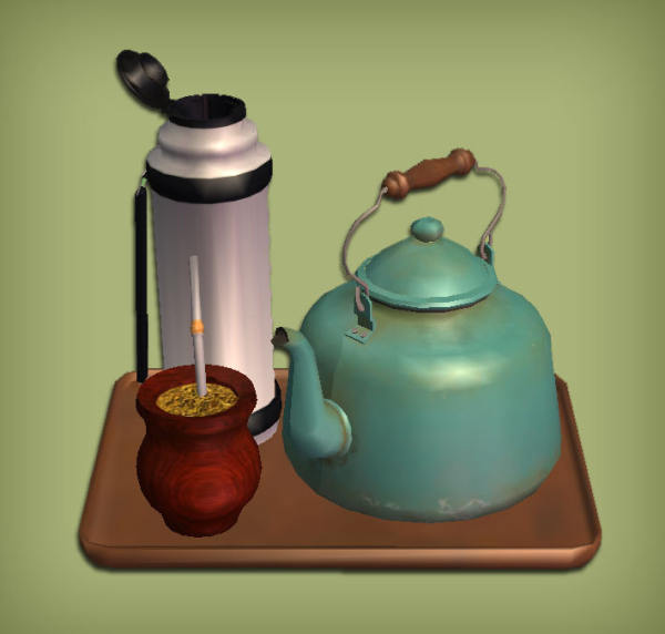 Mate Solo Drink Functional for by simsfinds - The Sims 2 Custom Content