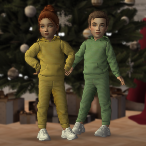 4t2 LazyEyelids Toddlers Set by simsfinds - The Sims 2 Custom Content