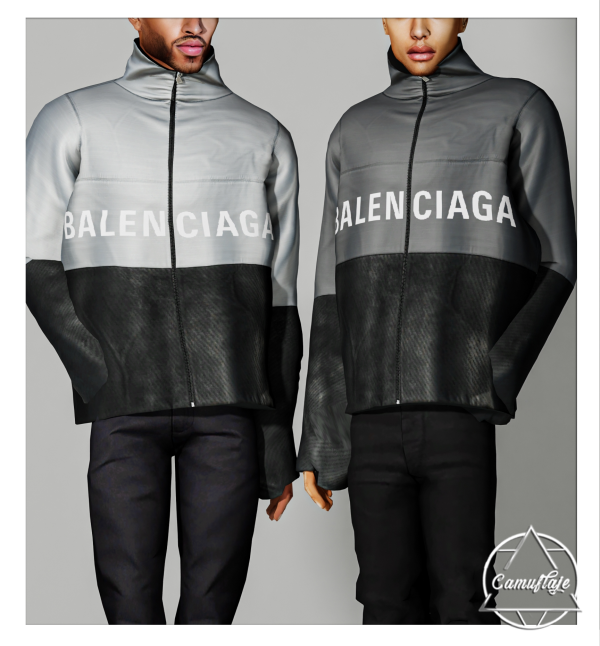 Alpha January Wonderland (MALE COLLECTION) BALENCIAGA Jacket by simsfinds - The Sims 4 Custom Content