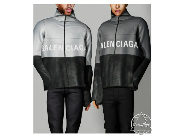 Alpha January Wonderland (MALE COLLECTION) BALENCIAGA Jacket by camuflaje - The Sims 4 Custom Content