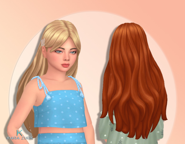 Maxis Match Melissa Hairstyle V2 for Girls by simsfinds - The Sims 4 Custom Content