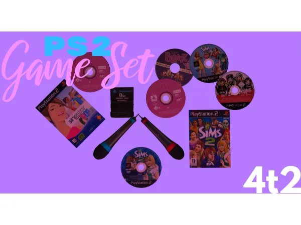 PS2 Game Set 4t2 - The Sims 2 Custom Content