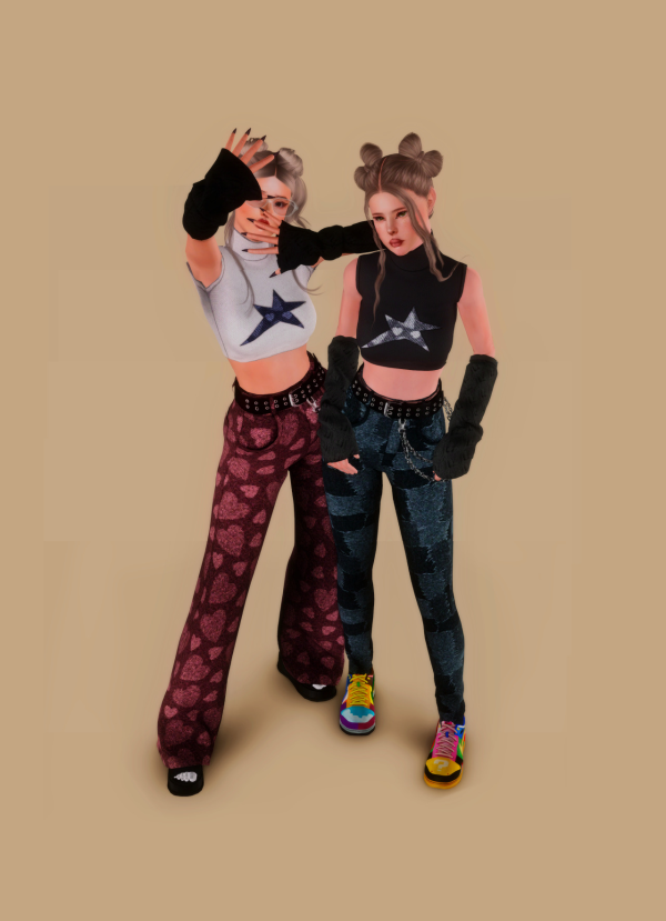 [CHAMIS] jeans with chain by simsfinds - The Sims 3 Custom Content