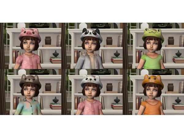 Trillyke Cheris Beret PU E Accessory for - The Sims 2 Custom Content