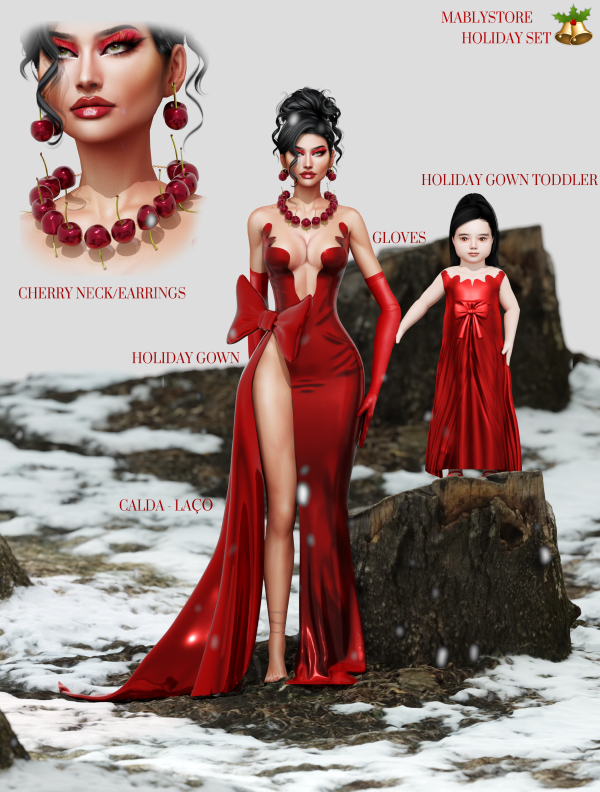 Alpha HOLIDAY SET 01 by simsfinds - The Sims 4 Custom Content