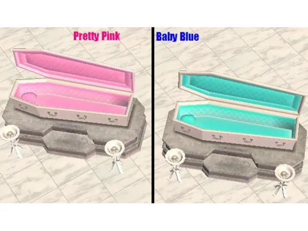 Your Funeral 2 more Coffin recolors - The Sims 2 Custom Content