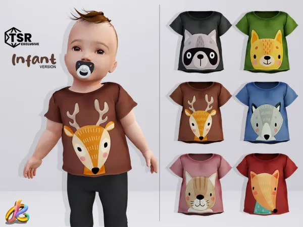 Alpha Top 263 INFANT version - The Sims 4 Custom Content