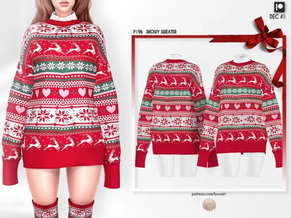 Alpha SNOWY SET P196 P197 by busratr - The Sims 4 Custom Content