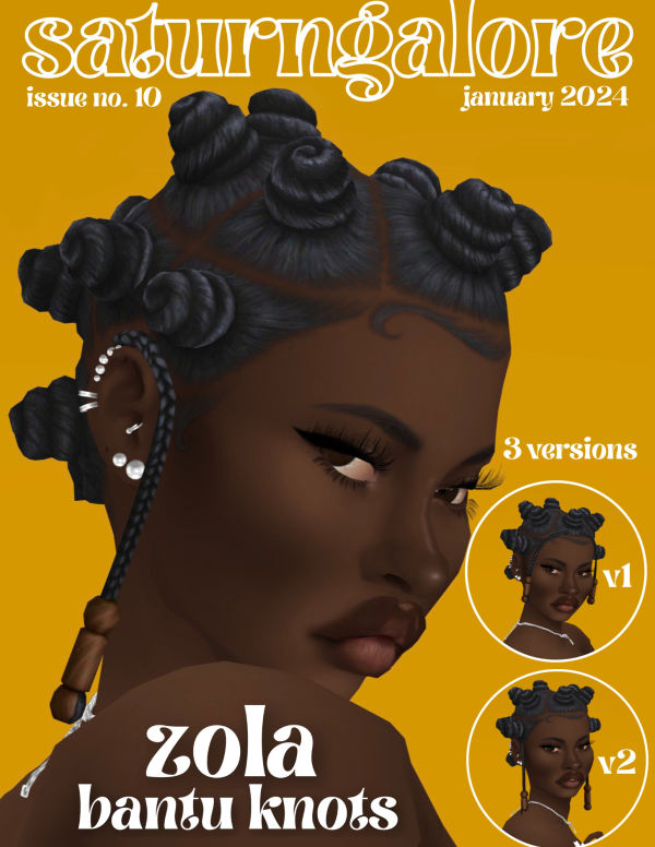 Maxis Match zola bantu knots by simsfinds - The Sims 4 Custom Content