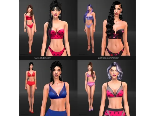 Mix 2024 January 2 Underwear Set - The Sims 4 Custom Content