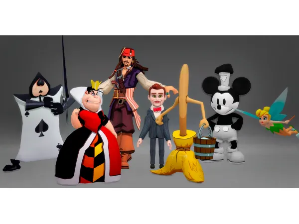 Mix Cutter 100 years Disney Jennisims by Jennifer - The Sims 4 Custom Content