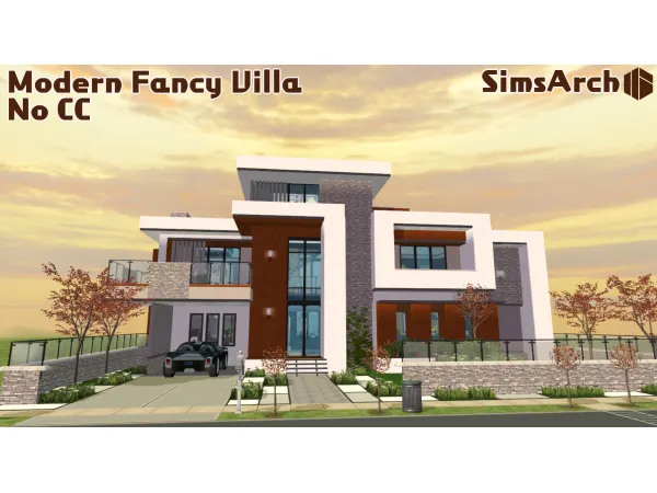 Modern Fancy Villa No - The Sims 2 Custom Content