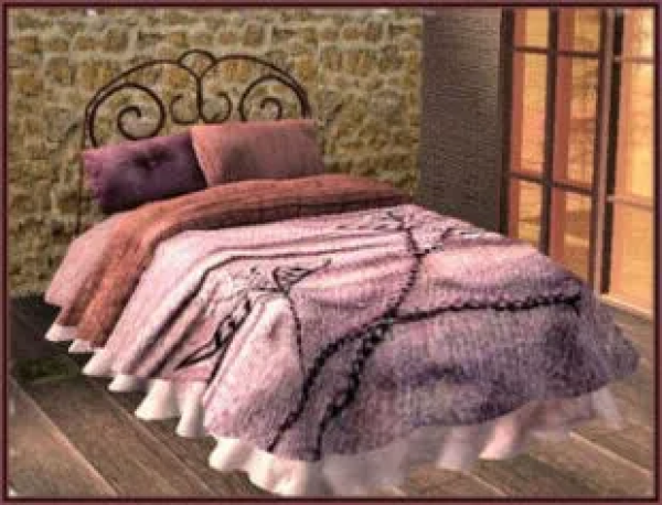 BTS Gamevn Sims in Paris Bedroom 1 by simsfinds - The Sims 2 Custom Content