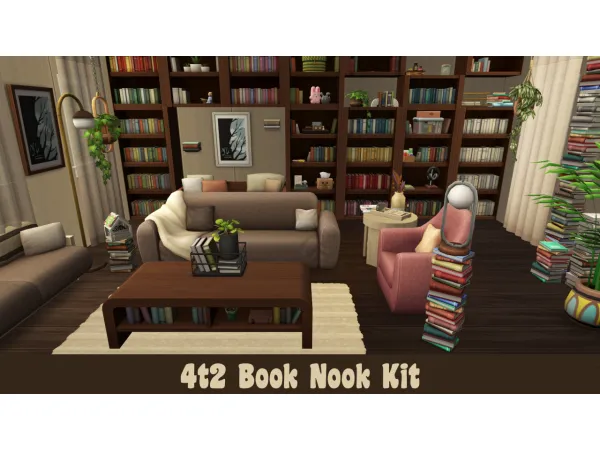 4T2 BOOK NOOK KIT - The Sims 2 Custom Content